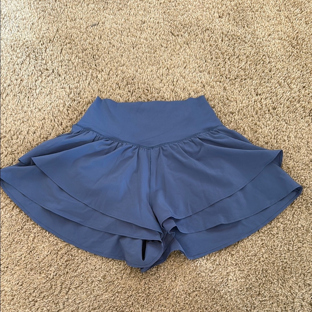 Aerie Blue Skorts with Layered Design